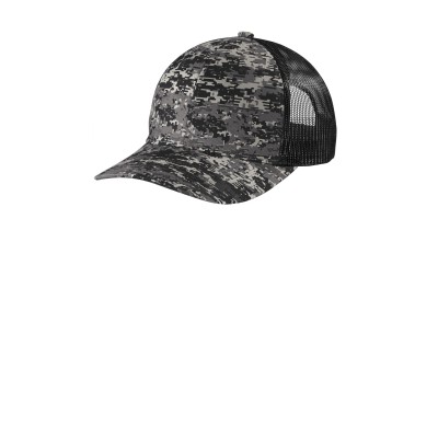 Port Authority C404 Digi Camo Snapback Trucker Cap