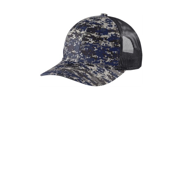 C404 Port Authority Rich Navy Digi/ Grey Steel
