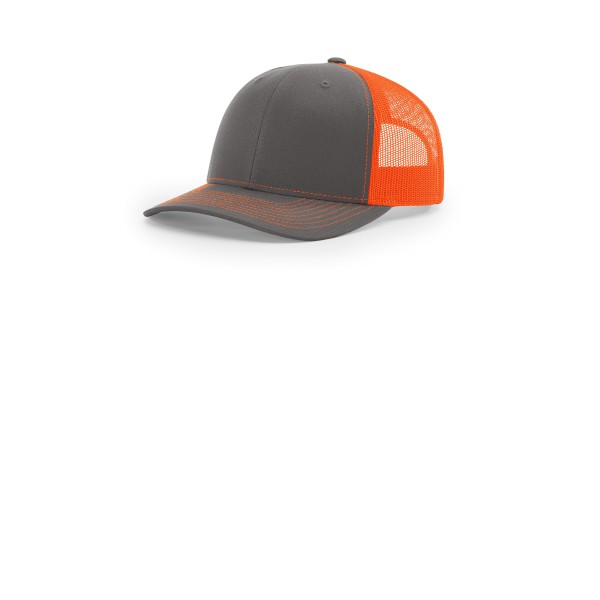 112 Richardson Charcoal/ Neon Orange