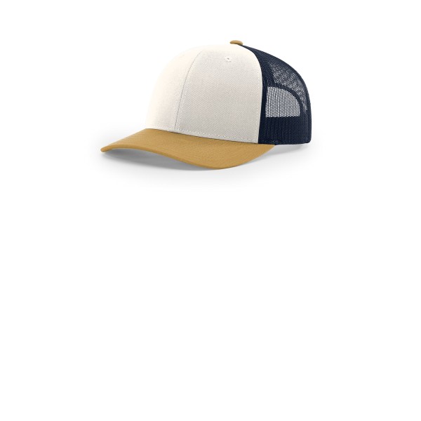 112 Richardson Cream/ Navy/ Amber Gold