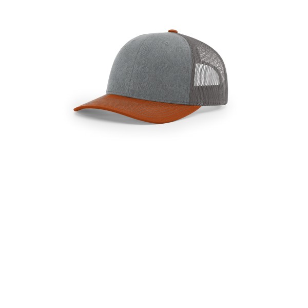 112 Richardson Heather Grey/ Charcoal/ Dark Orange
