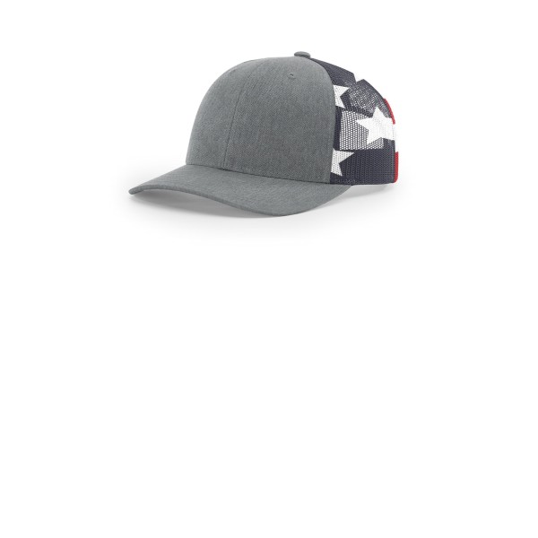 112PM Richardson Heather Grey/ Stars Stripes