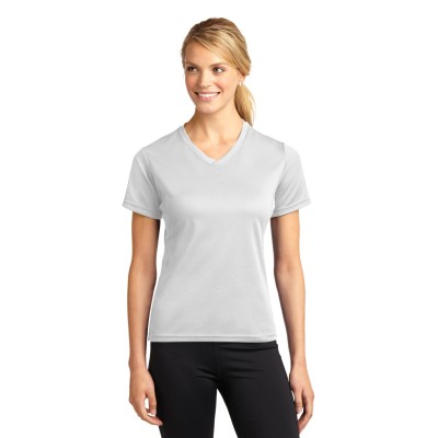 Sport-Tek L468V Dri-Mesh Ladies V-Neck T-Shirt