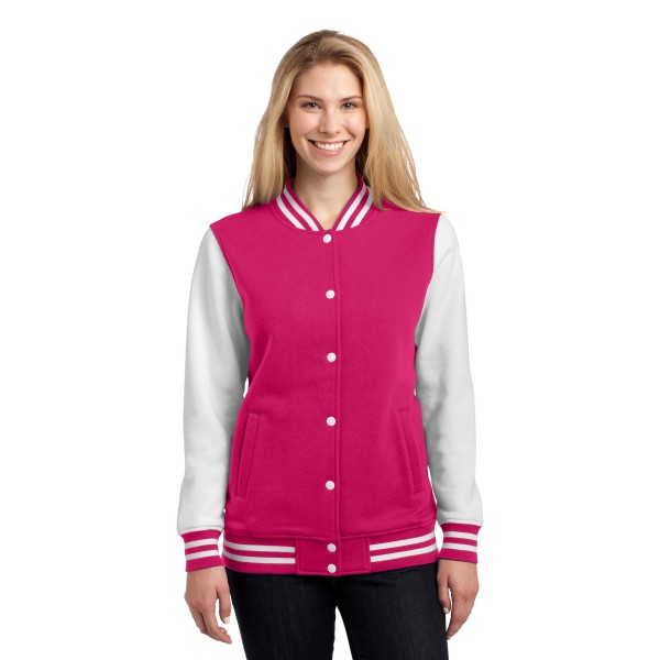 LST270 Sport-Tek Pink Raspberry/ White