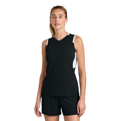 Sport-Tek LST441 Black/ White