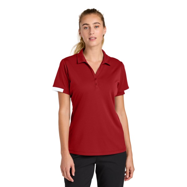 LST444 Sport-Tek Deep Red/ White