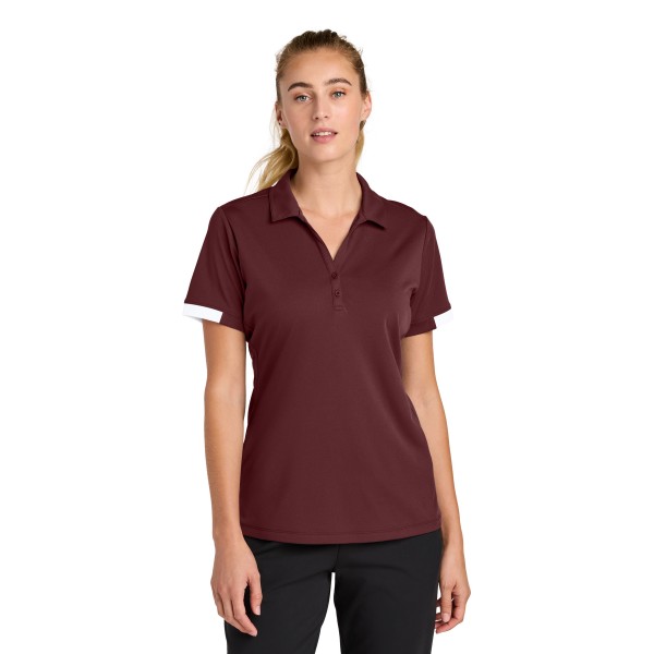 LST444 Sport-Tek Maroon/ White