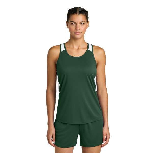 LST446 Sport-Tek Forest Green/ White
