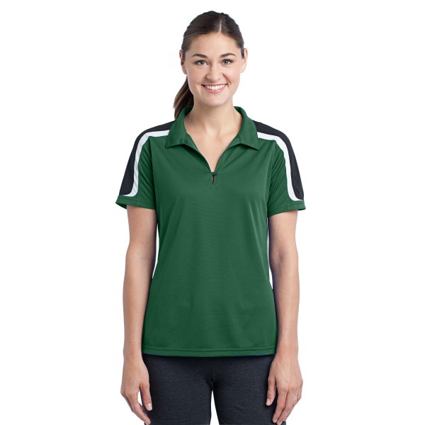 LST658 Sport-Tek Forest Green/Black/White