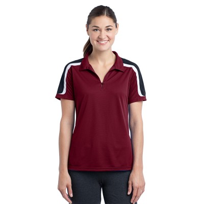 Sport-Tek LST658 Maroon/Black/White