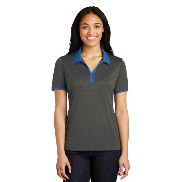 LST667 Sport-Tek Graphite Heather/ True Royal