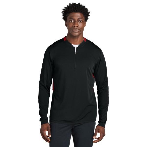 ST443 Sport-Tek Black/ Deep Red