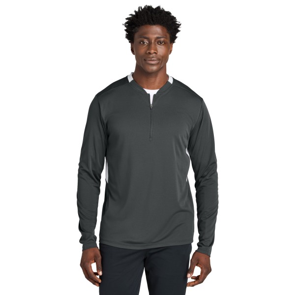 ST443 Sport-Tek Iron Grey/ White