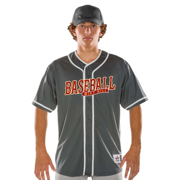 52MBBJ Alleson Athletic Charcoal/ White