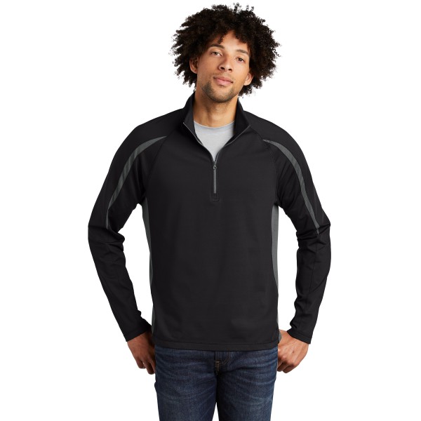 ST851 Sport-Tek Black/ Charcoal Grey