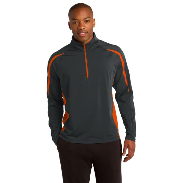 ST851 Sport-Tek Charcoal Grey/ Deep Orange