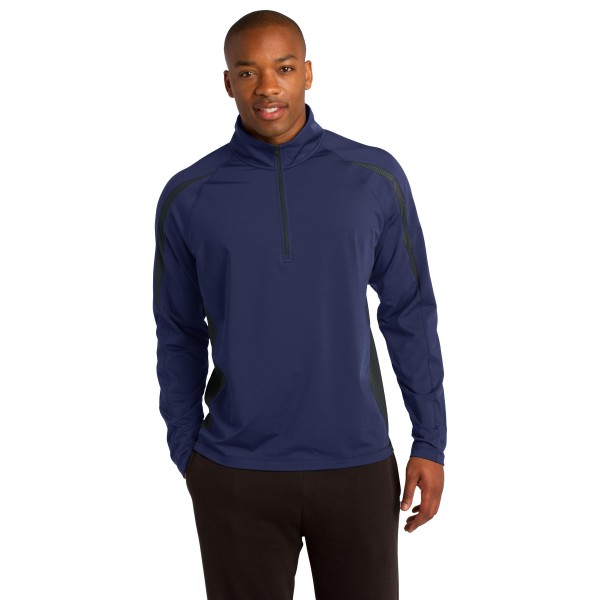 ST851 Sport-Tek True Navy/ Charcoal Grey