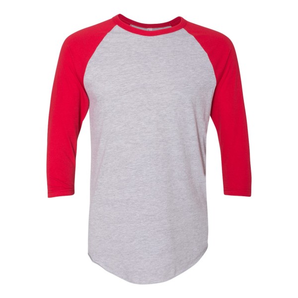 BB453W American Apparel Heather Grey/ Red