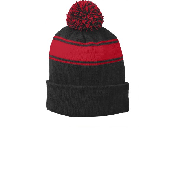 STC28 Sport-Tek Black/ True Red