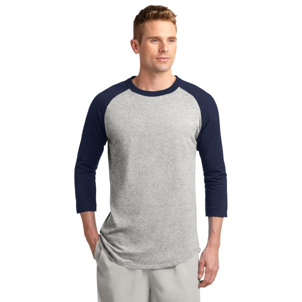 T200 Sport-Tek Heather Grey/ Navy