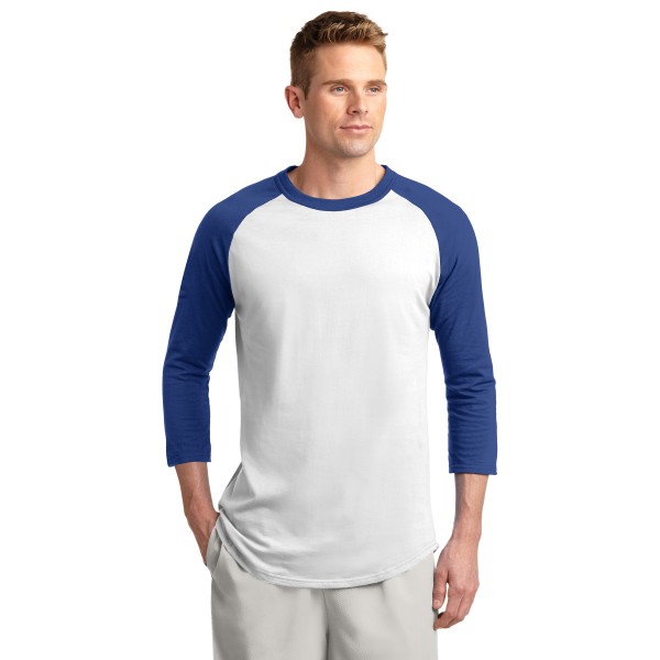 T200 Sport-Tek White/ Royal