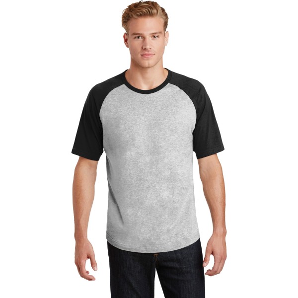 T201 Sport-Tek Heather Grey/ Black