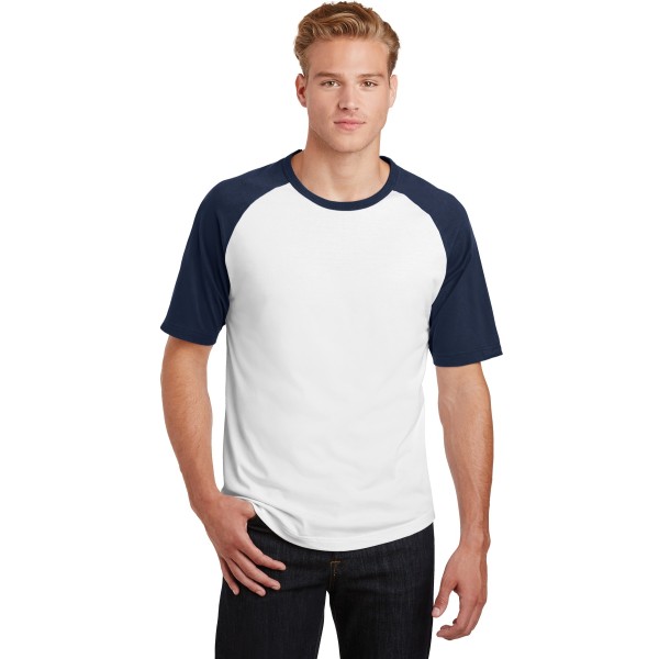 T201 Sport-Tek White/ Navy
