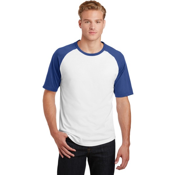 T201 Sport-Tek White/ Royal