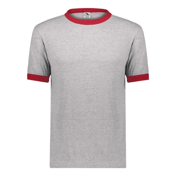 710 Augusta Sportswear Athletic Heather/ Red