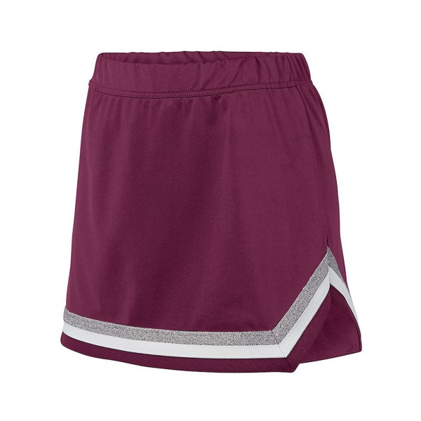 9145 Augusta Sportswear Maroon/ White/ Metallic Silver