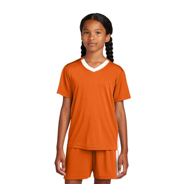 YST101 Sport-Tek Deep Orange/ White