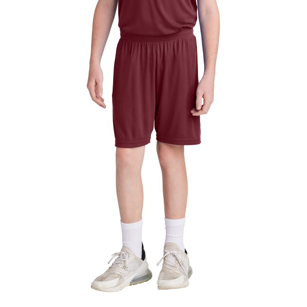 YST103 Sport-Tek Maroon/ White
