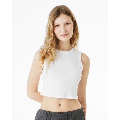 BELLA + CANVAS 1013 Women's Micro Rib Muscle Crop Tank
