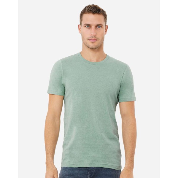 3001CVC Bella + Canvas Heather Prism Dusty Blue