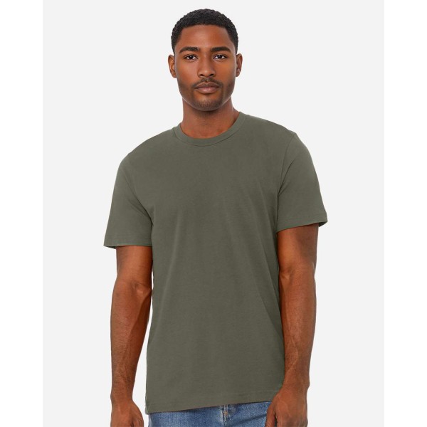 3001CVC Bella + Canvas Heather Military Green