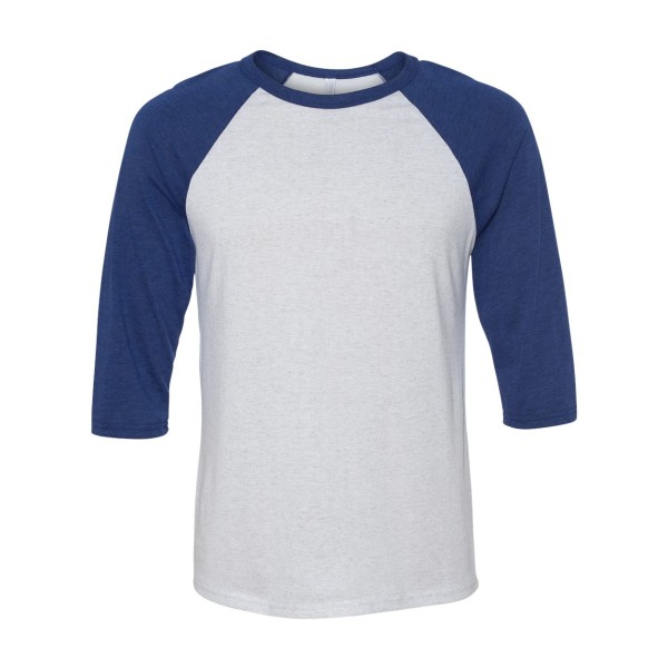 3200 Bella + Canvas White Fleck/ Navy Triblend