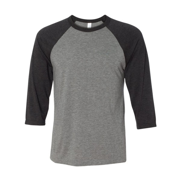 3200 Bella + Canvas Grey/ Charcoal Black Triblend