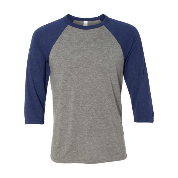 3200 Bella + Canvas Grey/ Navy Triblend