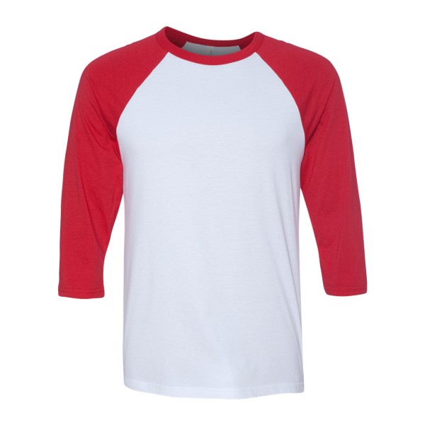 3200 Bella + Canvas White/ Red