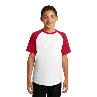 Sport-Tek YT201 White/ Red