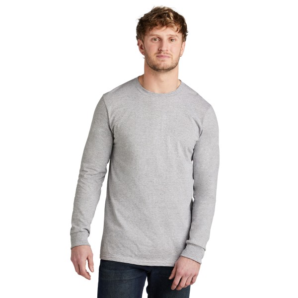 VL100LS Volunteer Knitwear Athletic Heather