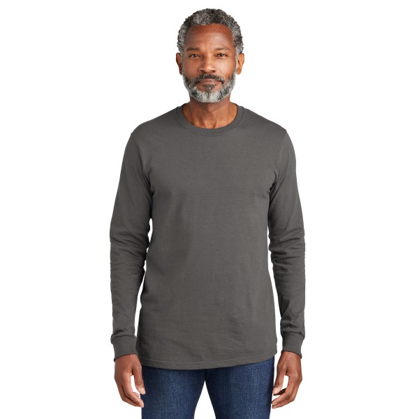 VL100LS Volunteer Knitwear Grey Steel