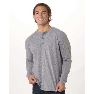 Boxercraft BM3101 Unisex Henley Long Sleeve T-Shirt