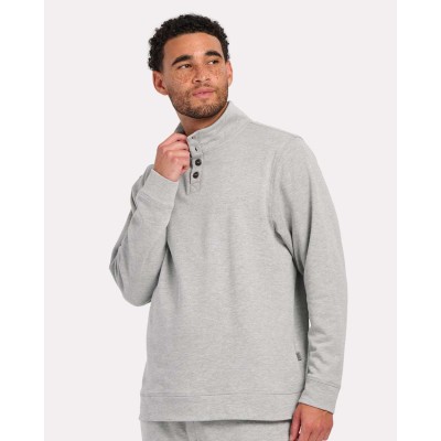 Boxercraft BM5209 Men's French Terry Button Pullover