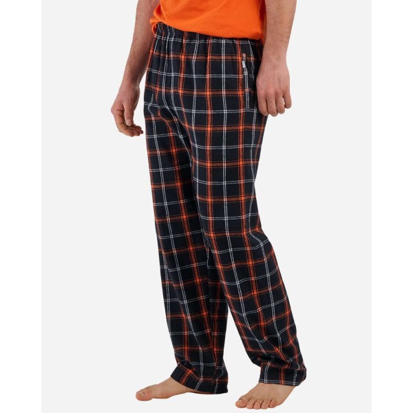BM6624 Boxercraft Black/ Orange/ White Plaid