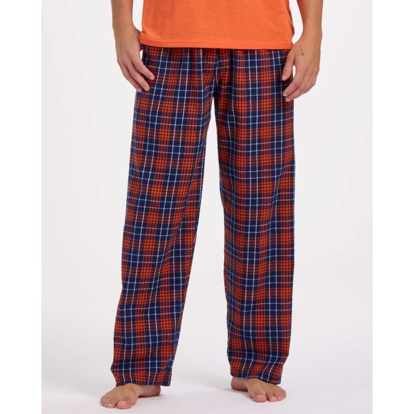 BM6624 Boxercraft Navy/ Orange Plaid