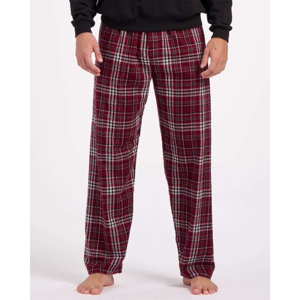 BM6624 Boxercraft Maroon Plaid