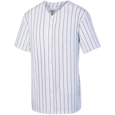 Augusta Sportswear 1686 Youth Pinstripe Full Button Baseball Jersey