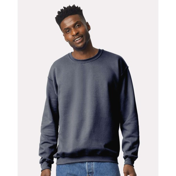 18000 Gildan Heather Dark Navy