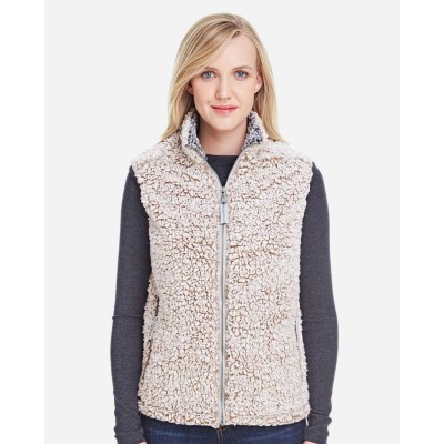 J. America 8456 Women's Epic Sherpa Full-Zip Vest